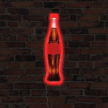 Kólás üveg - LED neon plakát