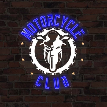 Motorcycle - LED neon plakát