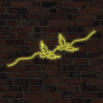 Doves - LED neon dekoráció