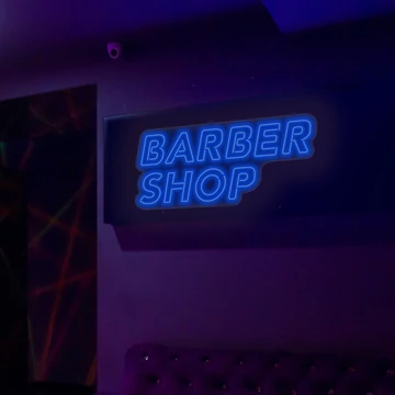 Barbershop - LED neon dekoráció