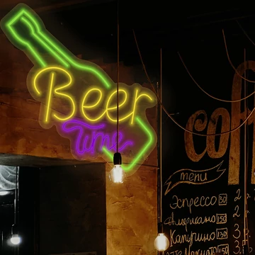 Beer time - LED neon dekoráció