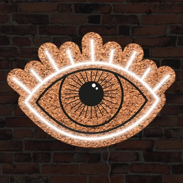 Szem - LED neon parafa