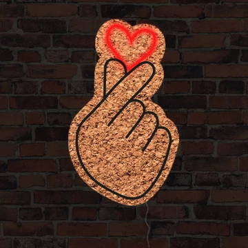 Kéz - LED neon parafa