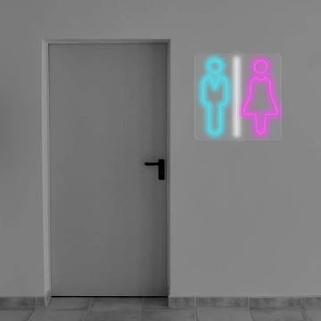 Man/Woman Toilet - LED neon dekoráció