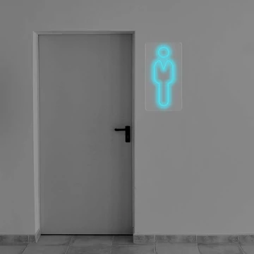 Man Toilet - LED neon dekoráció