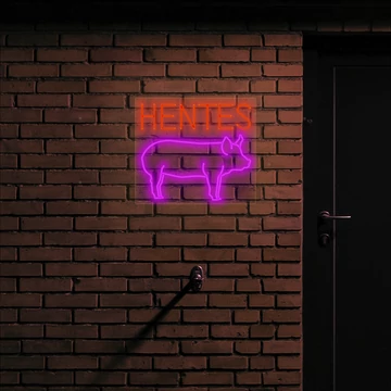 Hentes - LED neon dekoráció