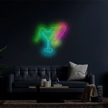 Champagne - LED neon dekoráció