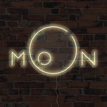 Moon 2 - LED neon dekoráció