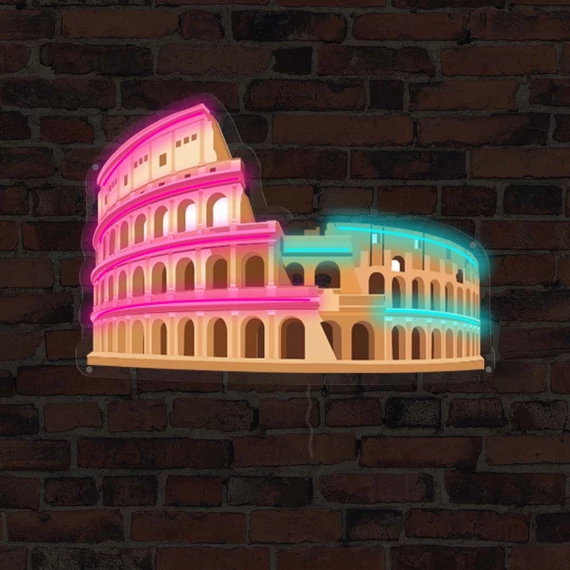 Colosseum - LED neon plakát