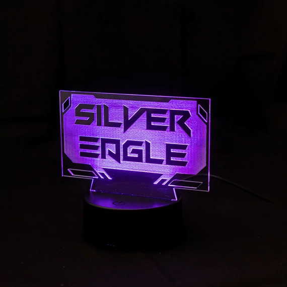 Egyedi neves GAMER LED lámpa