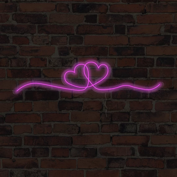 Hearts- LED neon dekoráció