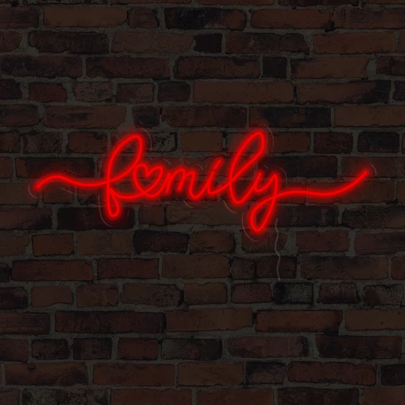 Family - LED neon dekoráció