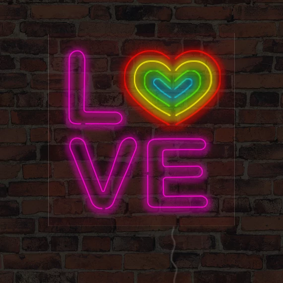 Love - LED neon dekoráció