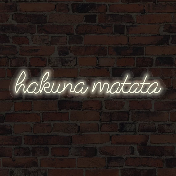 Hakuna Matata - LED neon dekoráció