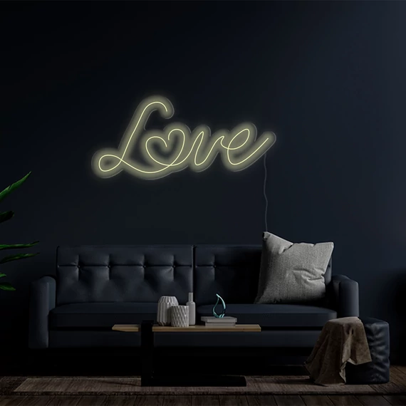 Love2 - LED neon dekoráció