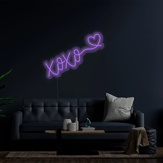 XOXO  - LED neon dekoráció