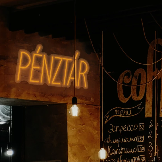 Pénztár - LED neon dekoráció