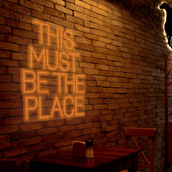 This must be the place - LED neon dekoráció