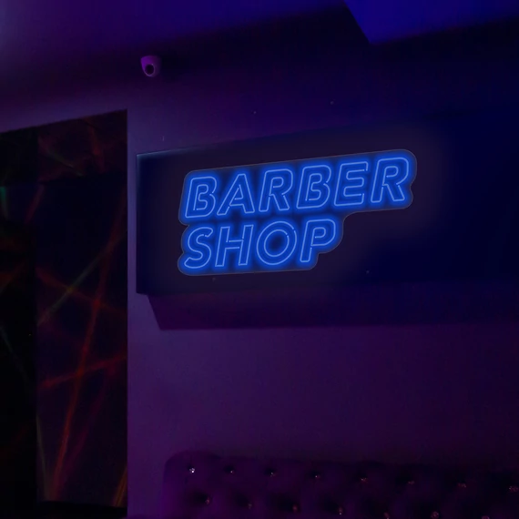 Barbershop - LED neon dekoráció