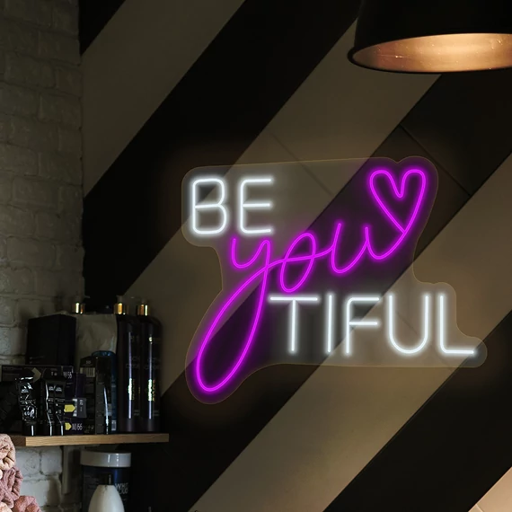 Be-you-tiful - LED neon dekoráció