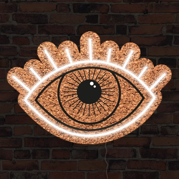 Szem - LED neon parafa