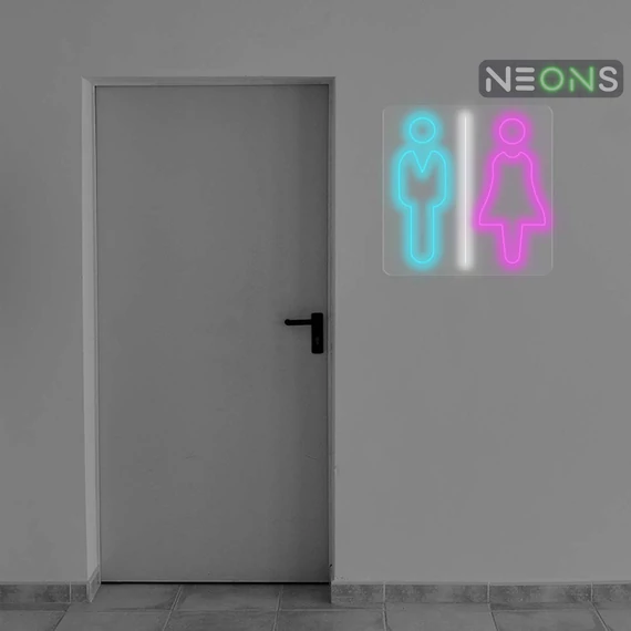 Man/Woman Toilet - LED neon dekoráció