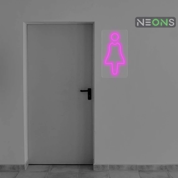 Woman Toilet - LED neon dekoráció
