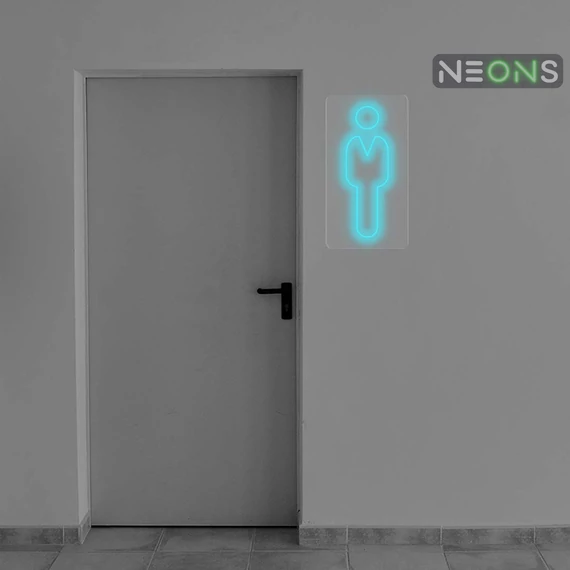 Man Toilet - LED neon dekoráció