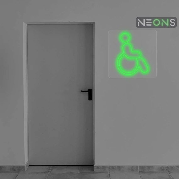 Wheelchair - LED neon dekoráció