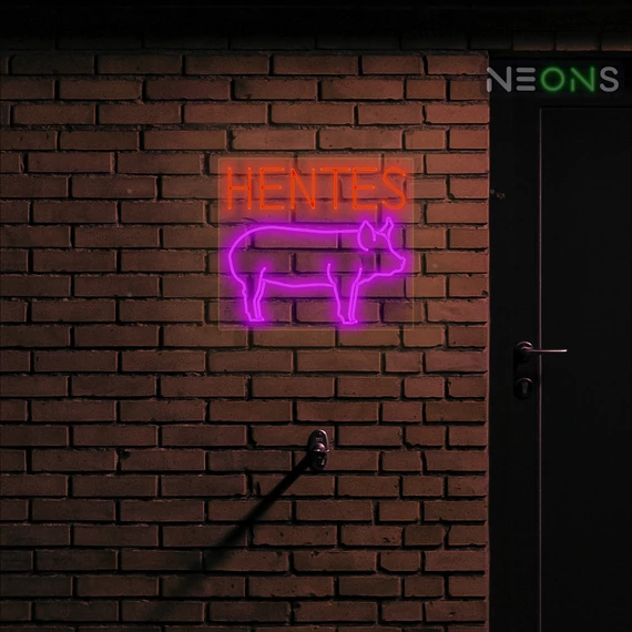 Hentes - LED neon dekoráció