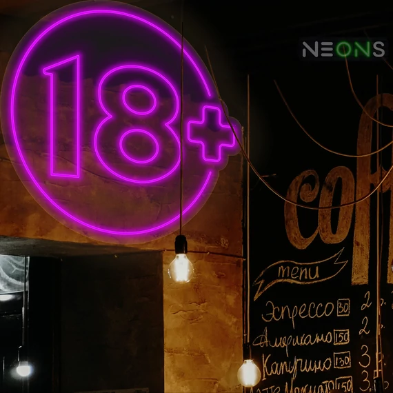 18+ - LED neon dekoráció