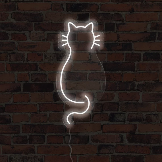 Cat 2 - LED neon dekoráció