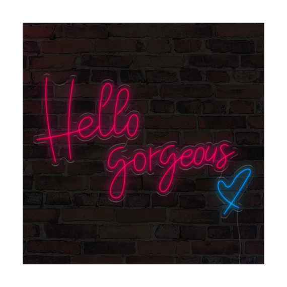 Hello gorgeous - LED neon dekoráció