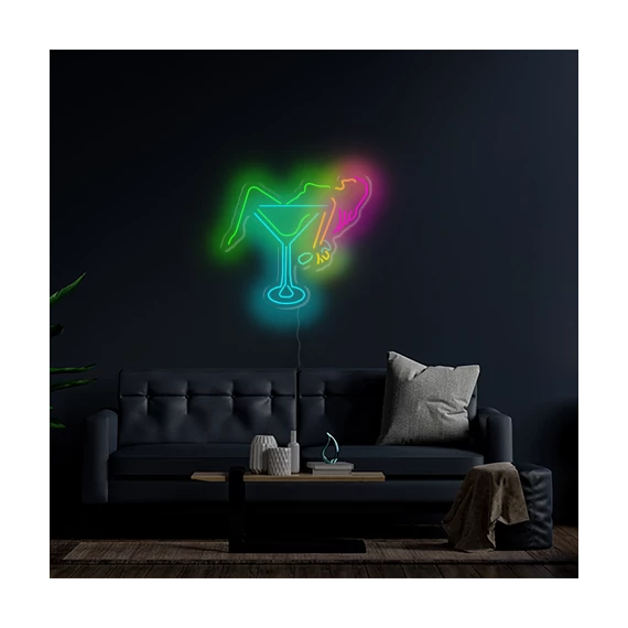 Champagne - LED neon dekoráció