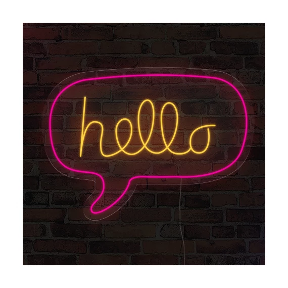 Hello - LED neon dekoráció