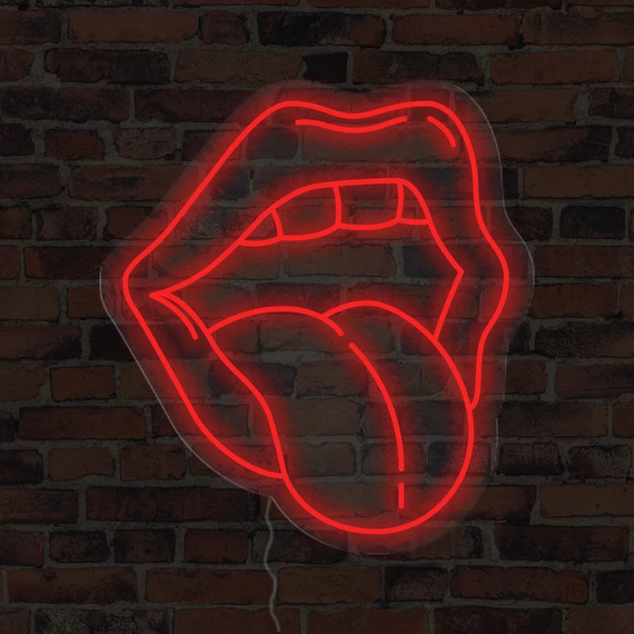 Mouth - LED neon dekoráció