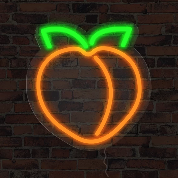 Peach - LED neon dekoráció