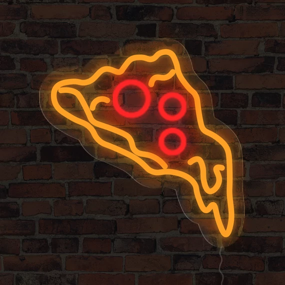 Pizza 2 - LED neon dekoráció