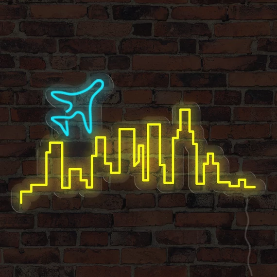 Skyline - LED neon dekoráció