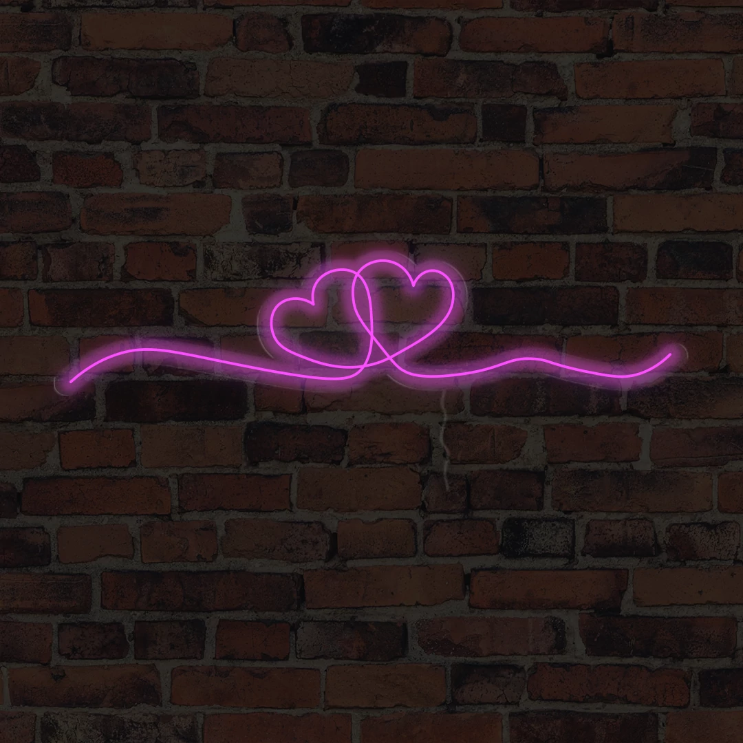 Hearts- LED neon dekoráció
