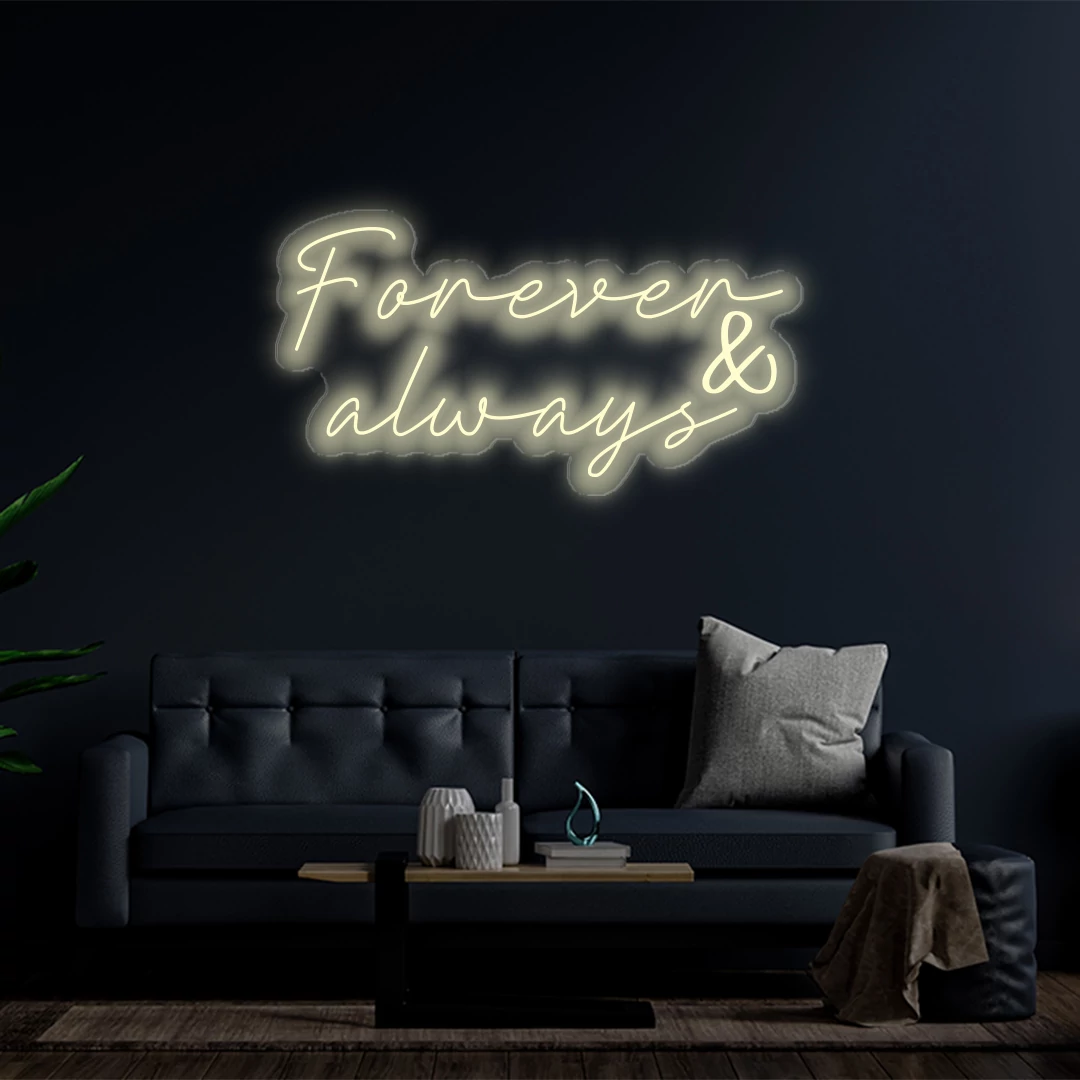 Forever & Always - LED neon dekoráció