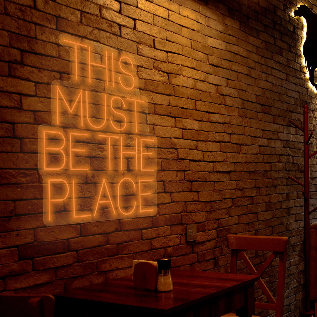 This must be the place - LED neon dekoráció