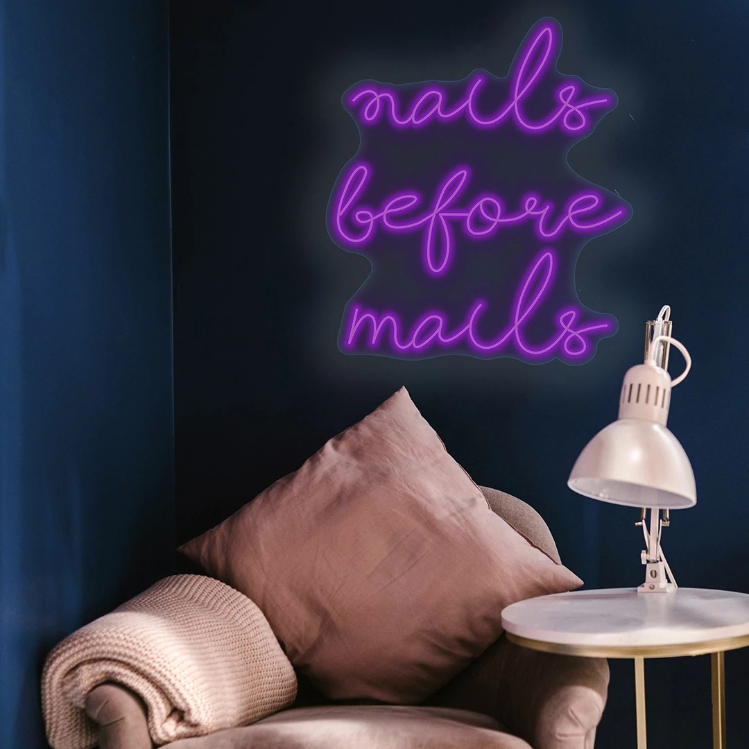 Nails before mails - LED neon dekoráció