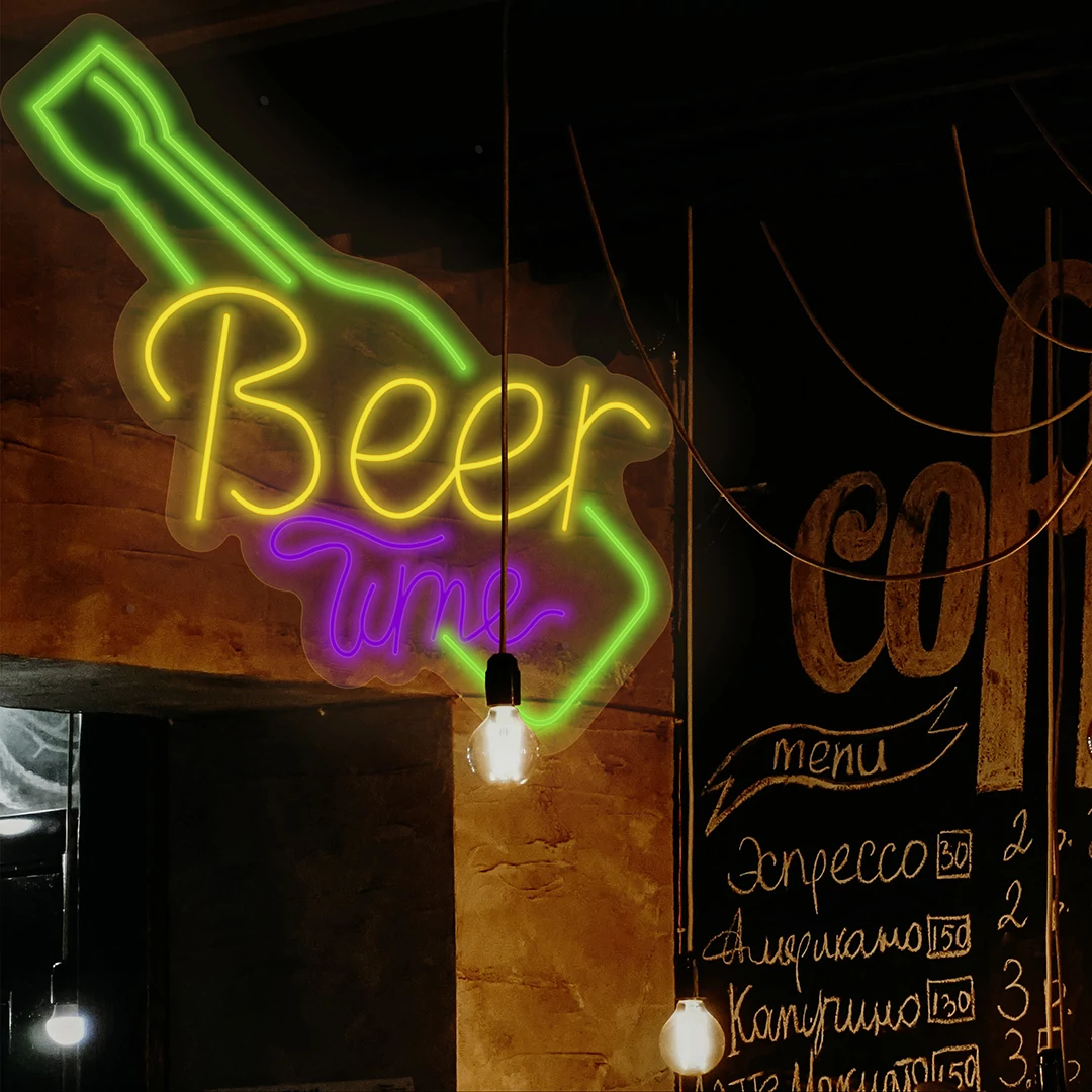 Beer time - LED neon dekoráció