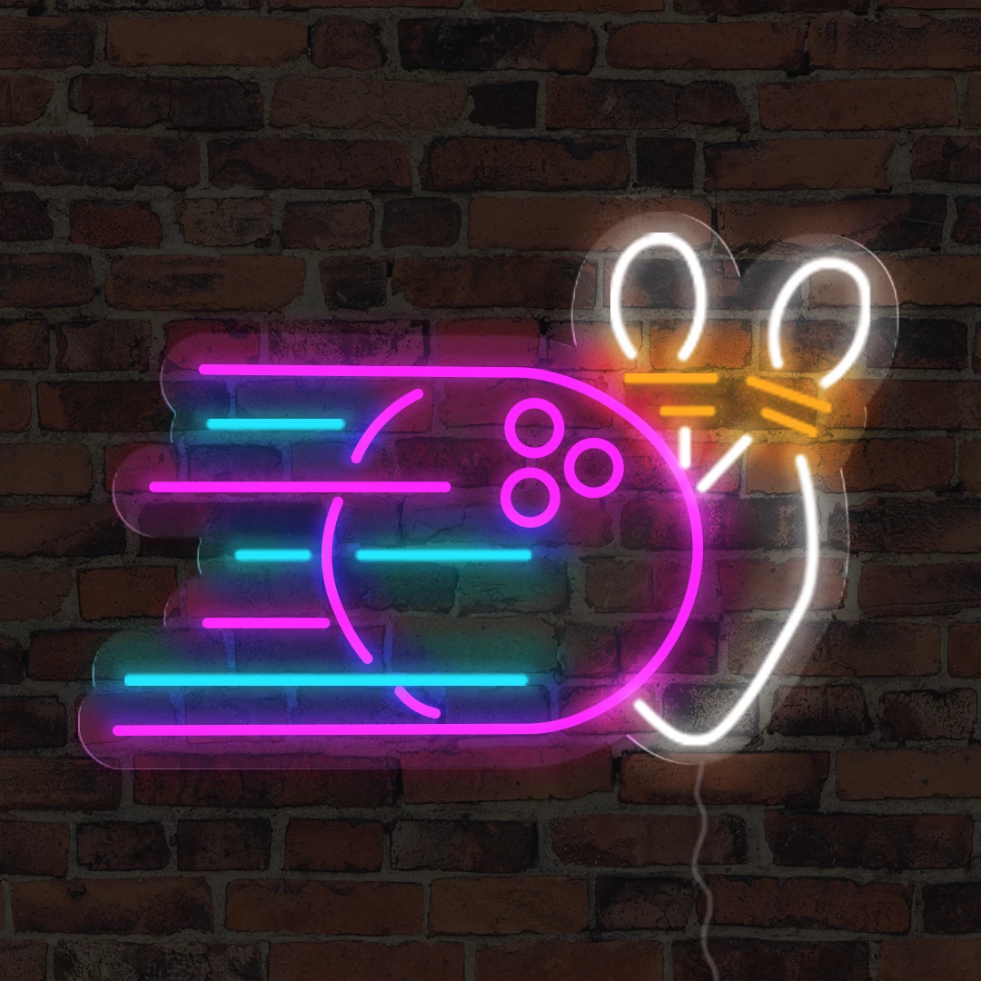 Bowling - LED neon dekoráció