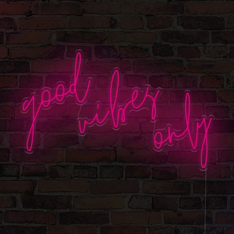 Good vibes only - LED neon dekoráció
