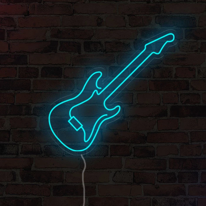 Guitar - LED neon dekoráció
