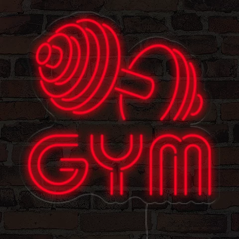 GYM - LED neon dekoráció