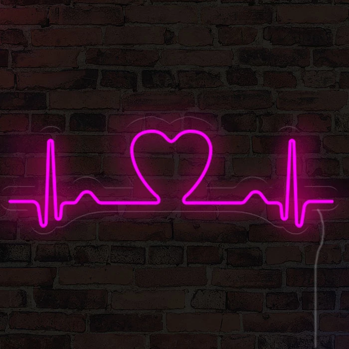 Heartbeat - LED neon dekoráció