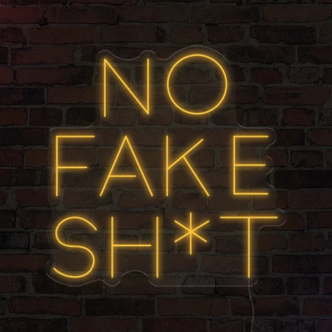 No fake shit - LED neon dekoráció